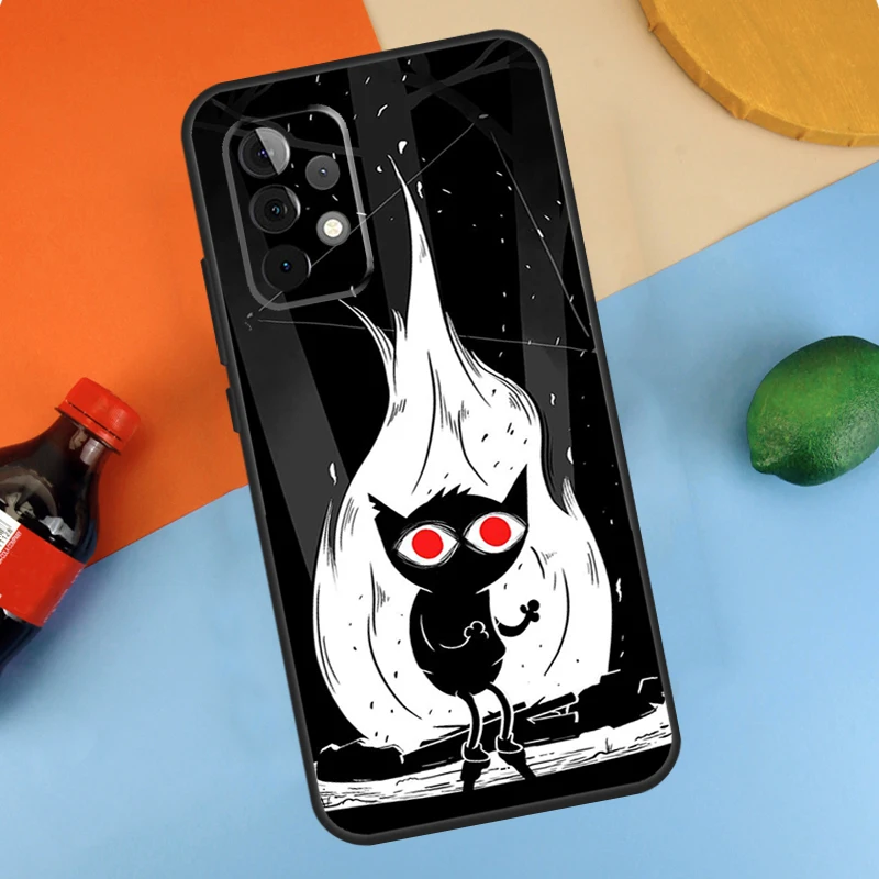 Cat Game Night In The Woods Fundas For Samsung Galaxy A54 A34 A14 A52 A32 A22 A12 A13 A23 A33 A53 A73 A51 A71 Case