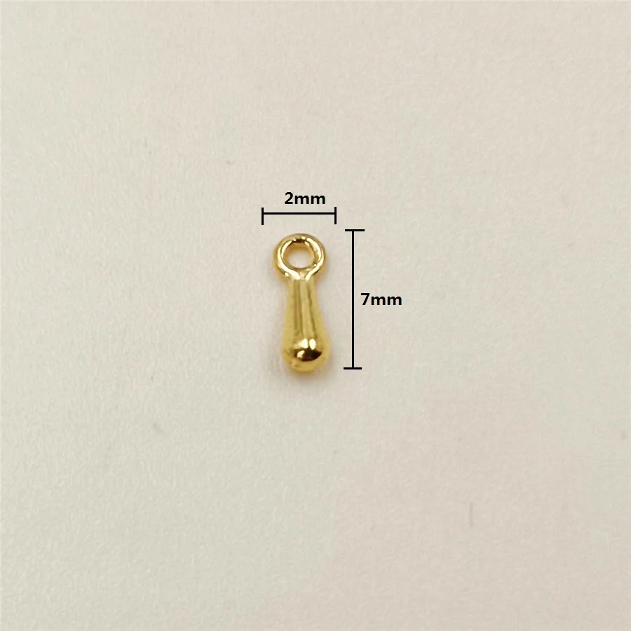 ティアドロップネックレス,ゴールドとシルバーのネックレス,直径2mm x 7mm, 1セットあたり100個