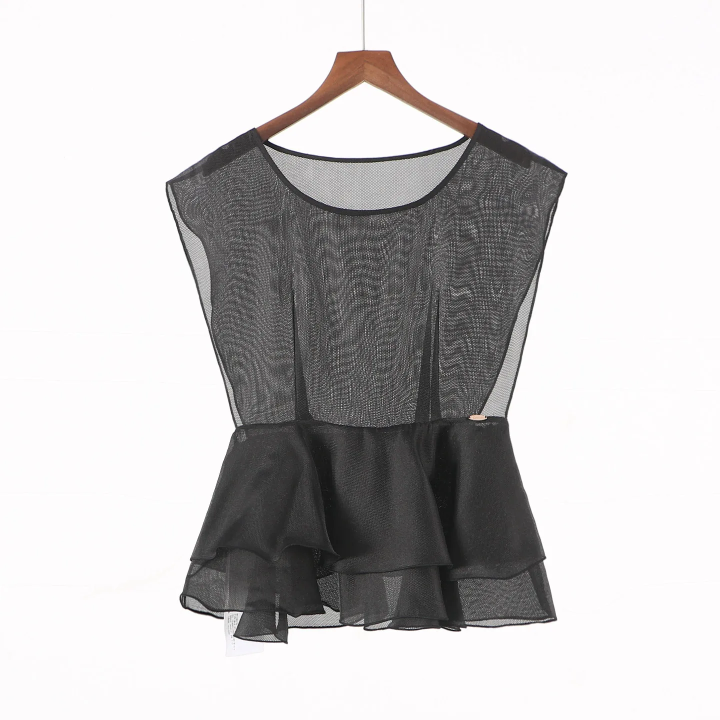 

Женский топ Ele Slim Fit с круглым вырезом, премиум-класса, летний, модный, дышащий, влагоотводящий