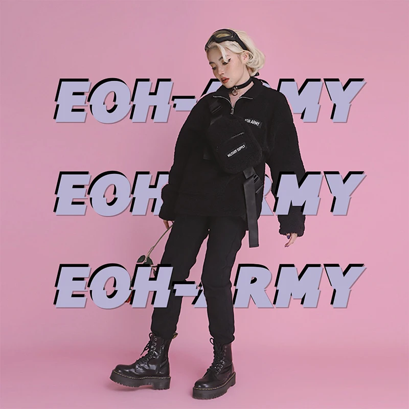 

EOH Battlefield Series Tactical Loose Fce Windproof Detachable Bapa Hoodie Bla Street Sle Zipper Closure Long Sve