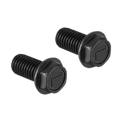 Uxcell 2/4pcs M6 M7 M8 M10 Hex Flange Bolts Left Hand Thread 8.8 Grade Carbon Steel Hexagon Head with Flange Cap Screw Bolt