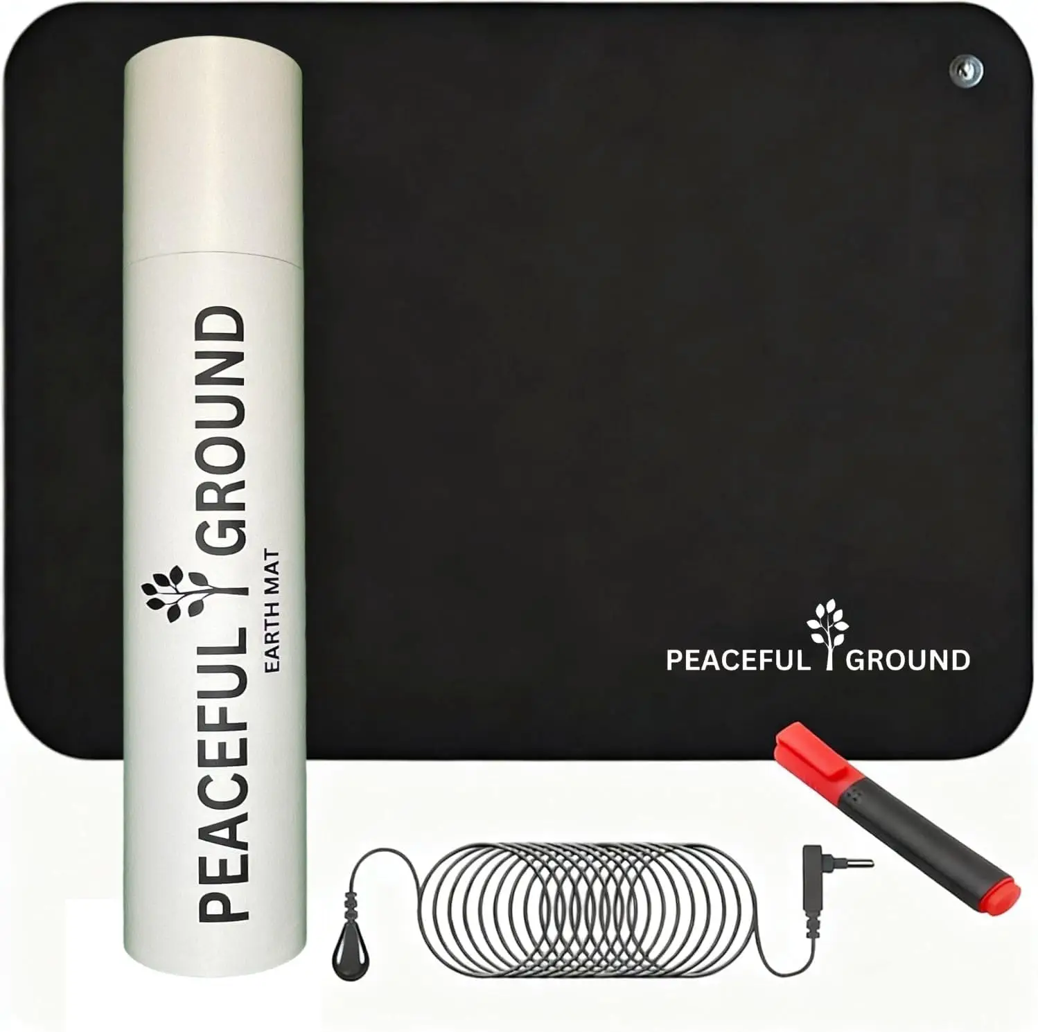 

Заземляющий коврик 16x24 дюйма с дорожным чехлом для снятия боли, повышения энергии, улучшения сна и общего самочувствия дома или в офисе