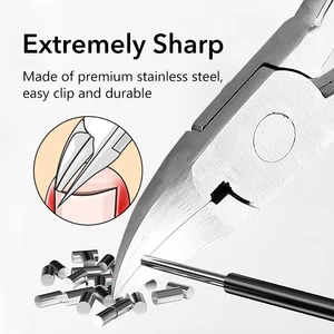 Professional material toe nail clipper, ingrown thick nails, claws, sideboard, cutter, manicure, pedicure accessories tool, 1pc Main Main Sales Nail Nail - №6