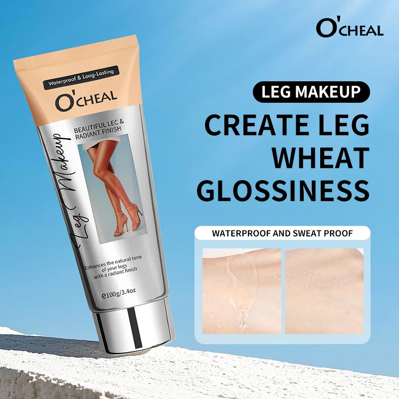 100g Crema correttore per gambe impermeabile Lunga durata Anche il tono della pelle Fondotinta abbronzante Trucco per la cura delle gambe Cosmetici per il trucco di bellezza