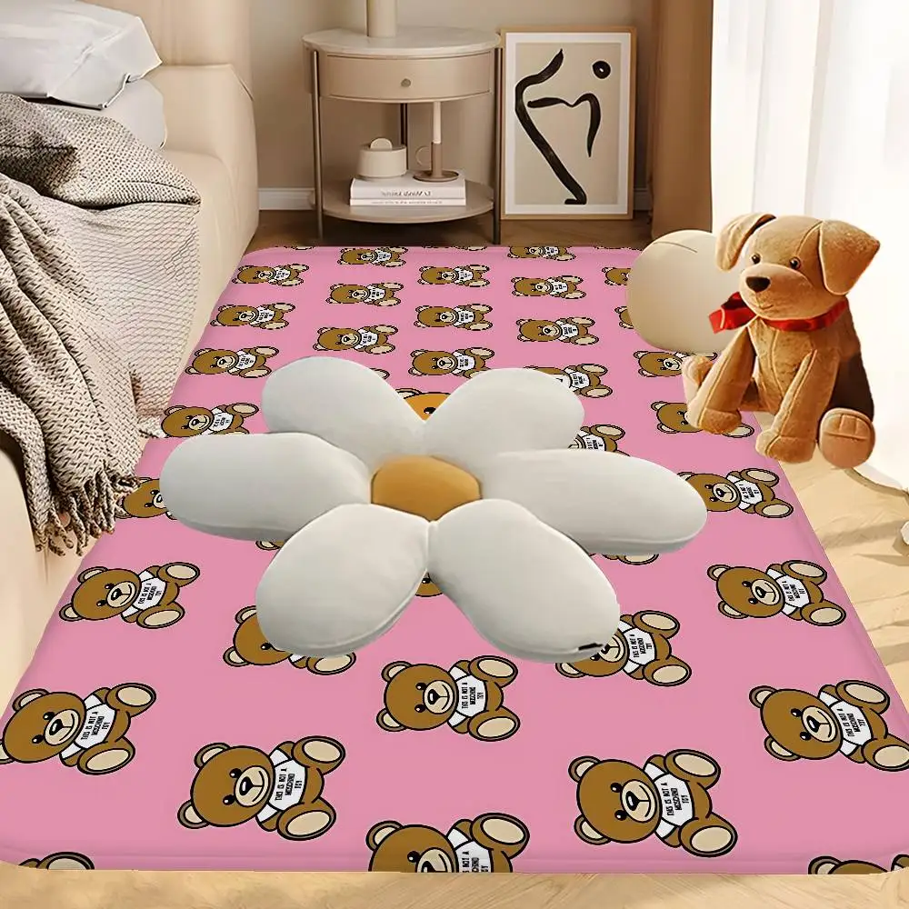 Alfombra clásica M-Moschino para puerta de entrada, alfombra de estilo nórdico para el hogar, alfombrillas para baño, dormitorio, decoración de Hotel