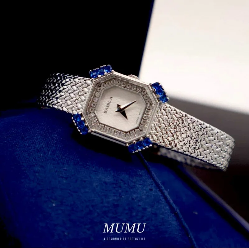 

Luxury Square Women's Watch 18K Gold Diamond Woven Strap Vintage Craft Clock Gift Elegant Women's Quartz Watch reloj mujer