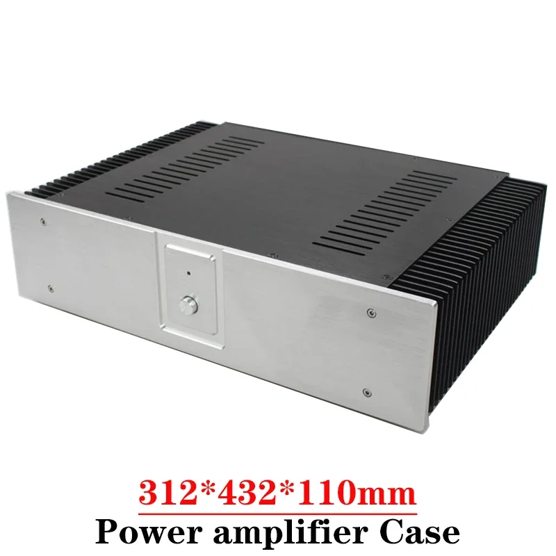 

312*432*110mm All Aluminum Power Amplifier Enclosure Case Class A Amplifier Chassis Diy Audio Amplifier Accessories