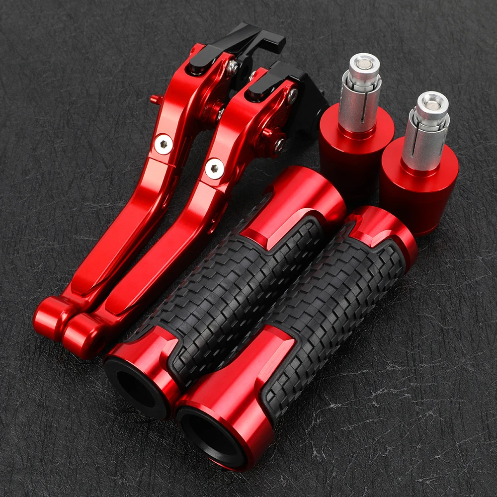 

Motorcycle Accessories CNC Adjustable Brake Clutch Levers Handlebar Hand Grips Ends For DUCATI MONSTER S2R 800 2010 2011 2012