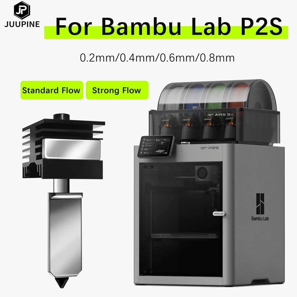 لـ Bambu Lab P2S Hotend SF HF 0.4 0.6 0.8 طباعة سريعة نهاية ساخنة ترقية مبادلة سريعة لمجموعة فوهة Bambu Lab P2S