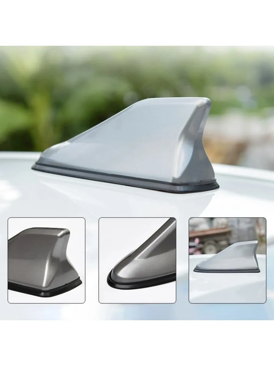 Wasserdichte Universal-Autoradioantenne, dekorative Antenne für Haifischflossendach mit Klebebandbasis mit FM/AM-Radiofunktion