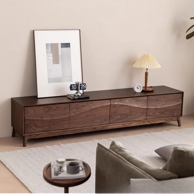 

LH all solid wood living room locker modern simple TV cabinet log furniture