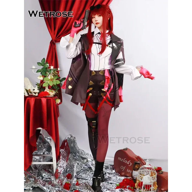 

【Wetrose】In Stock Kafka Cosplay Costume Honkai Star Rail Kafka Full Set Wig Halloween