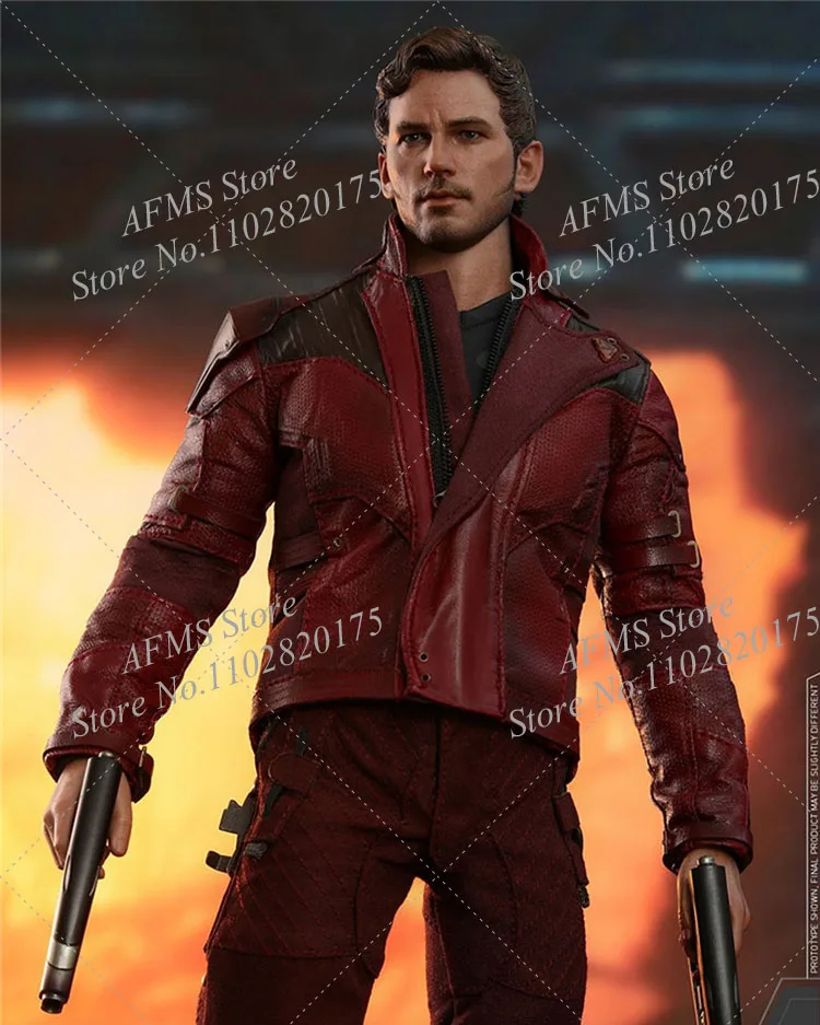 Ensemble complet de figurines d'action originales pour hommes, Hot Toys, Soldat Star-Lord, Chris Pratt, Humorous Team Leader, Collection de corps, 12 en effet, Mms539, 1/6