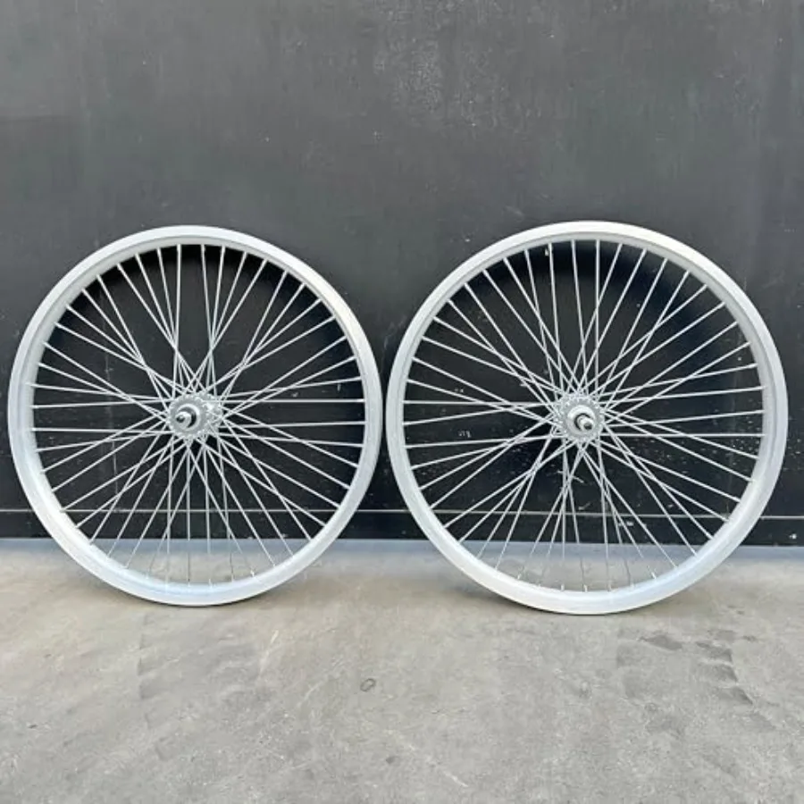 

26" x 1.85" Heavy Duty Bike Rim Wheel Set, 12 Gauge 48 Spokes Wheelset, Double Wall Aluminum Alloy Bicycle Wheels Rims (Front & Rear) Disc Brake