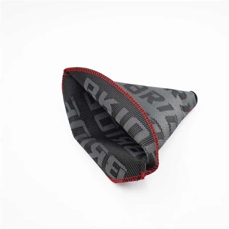 Bride High Quality Hyper Fabric Shifter Boot Racing Shift Knob Cover Collars for Universal Car With Red Stitching