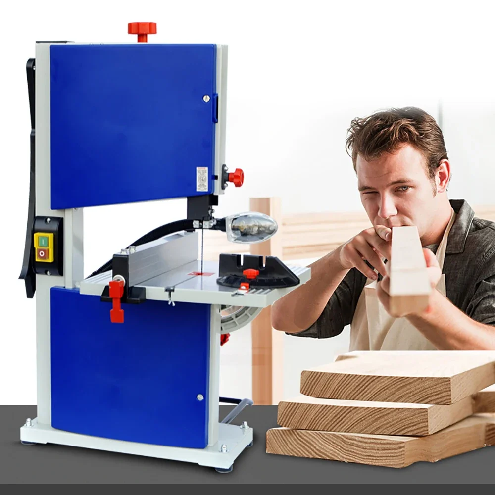 9 Inch Band Saw Machine D9S Multifunctional Woodworking Band-Sawing Machine Household Curve Saw Work Table Saws 220V 500W 15m/S