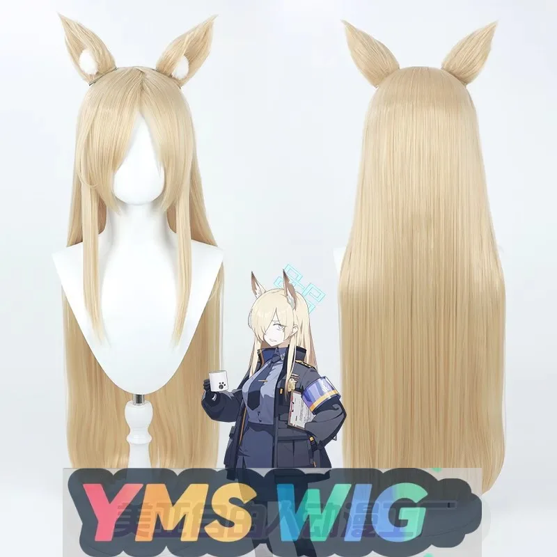 

【YMS WIG】Синий архив Ojiri Kanna Косплей Парик Ojiri Kanna Желтые длинные волосы Синтетические