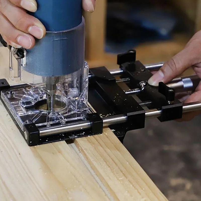 Trimming Machine Slotting Backer Fine-Tuning Bracke Positioningt  Ruler Linear Guide Woodworking Slotter Track