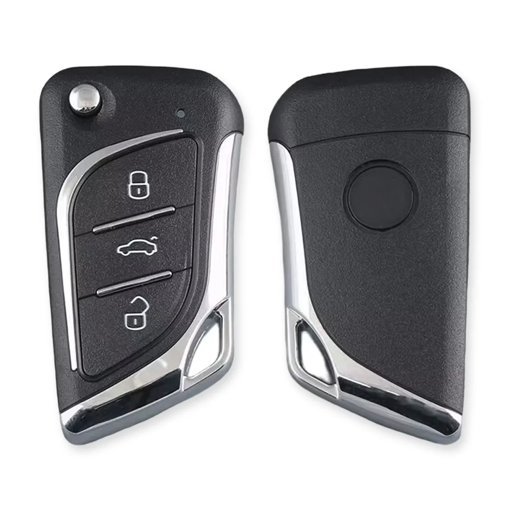 10/30 Pcs Universal Car Key Shell Case for KeyDiy B30 NB30 Xhorse VVDI XKLKS0EN Replacement 3 Buttons Remote Key Fob Lexus Style