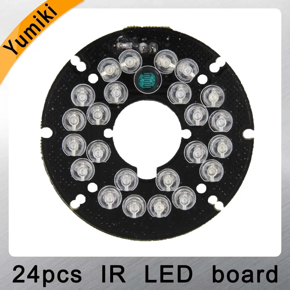 

Yumiki Infrared 24 x 5 IR LED board for CCTV cameras night vision (diameter 54mm)