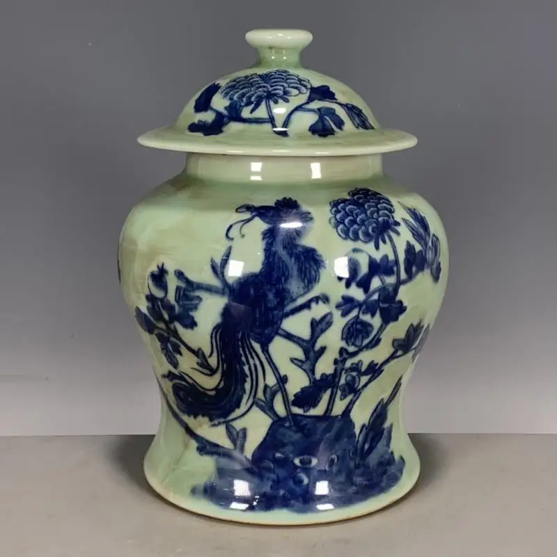 

Chinese Old Ming and Qing Dynasties Hand-Painted White and Blue Porcelain Vase