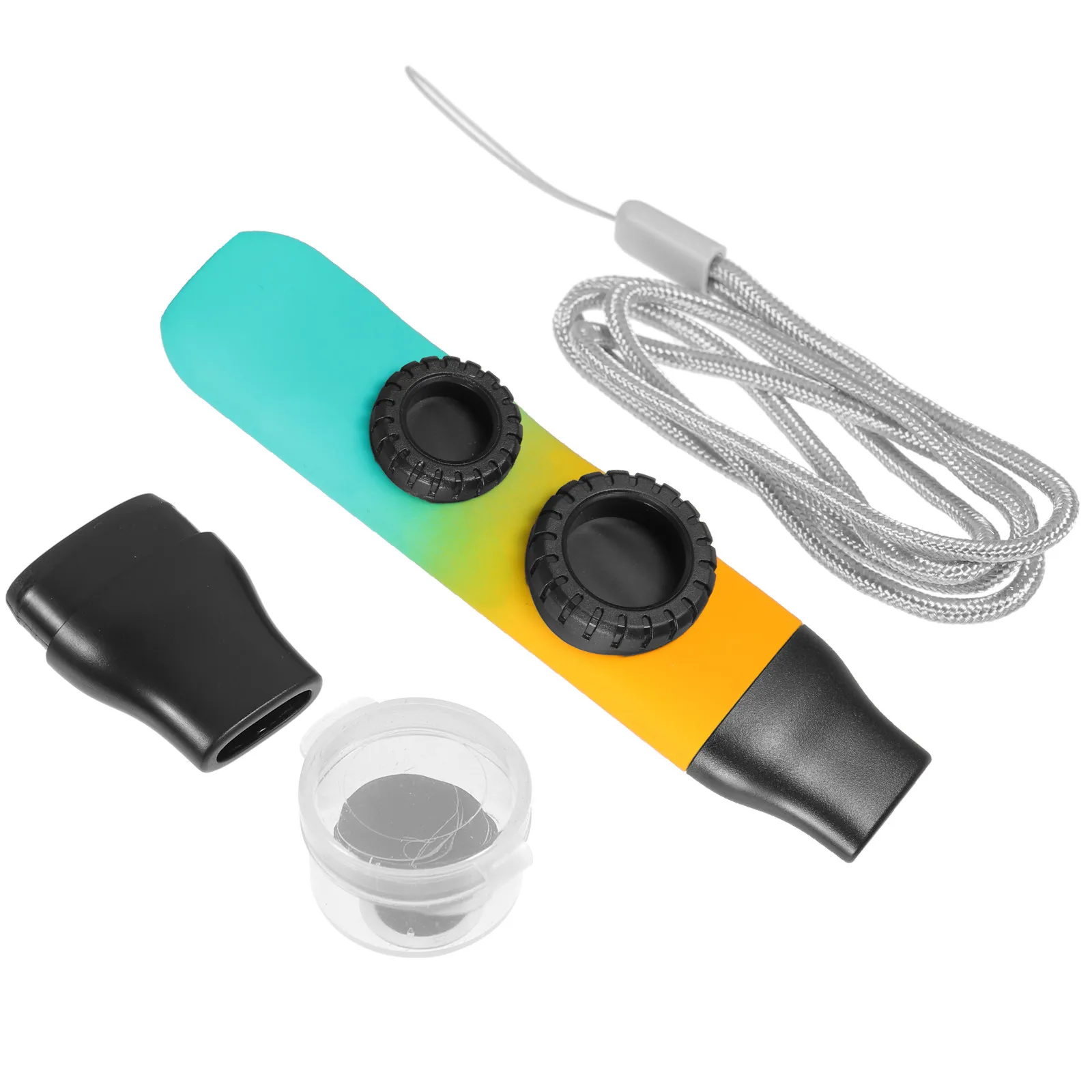 1 Ensemble de Kazoo à Couleurs Dégradées, Instrument de Musique Portable à Son Réglable, Partenaire pour Guitare et Ukulélé, Léger