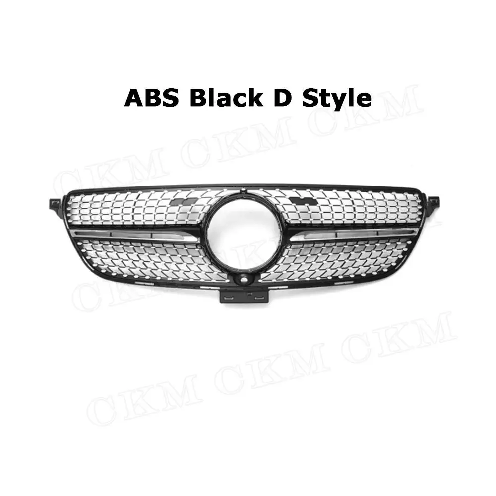 

Материал ABS, черный/серебристый, автомобильные аксессуары, передний бампер, гоночные грили для Mercedes Benz GLE Class C292 W292 Coupe 2015-2019