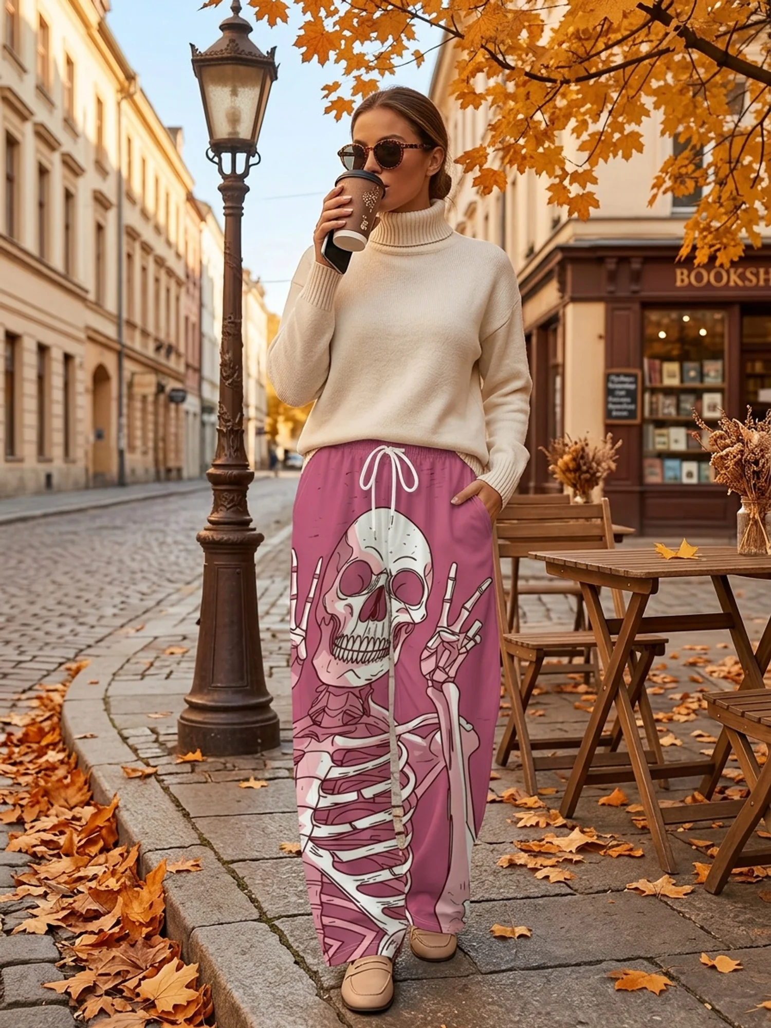 Spring and Autumn Personalized Print Pants Y2K Trendy Fashion Striped Jersey Women Children Individual Sports Casual Pants