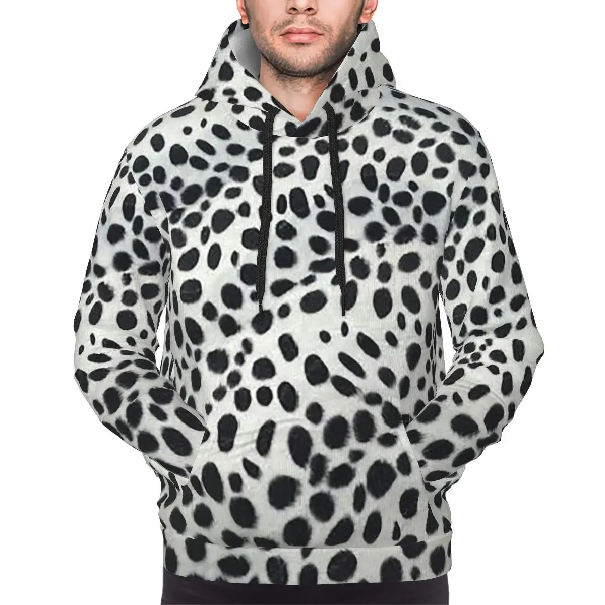 Dalmatian Dog Texture Hoodies Harajuku Pullover Autumn Winter Men's Women's Sweatshirt Long Sleeve Tops