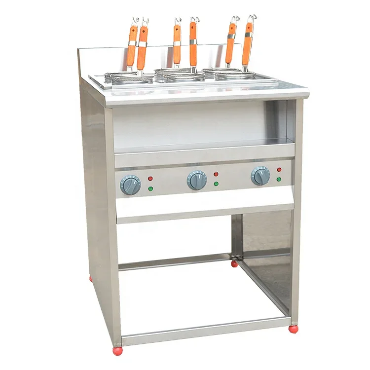 Professional Restaurant Commercial Electric Automatic Pasta Cooker and Table Top Pasta Cooker/6 Baskets Pasta Cooker for Sale