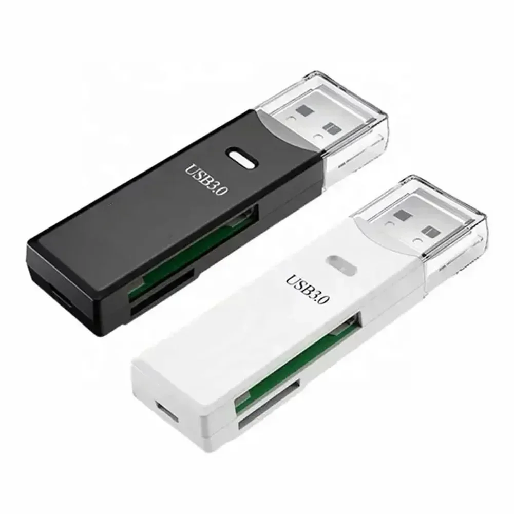 2 IN 1 Card Reader USB 3.0 2.0 Micro SD TF Card Memory Reader High Speed Multi-card Writer Flash Drive Laptop Accessory      New