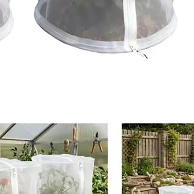 2-Pack Reusable Dome Plant Covers: Dome-shaped Plant  Net CoverBarrier With Zipper  For Access Protector Indoor Plants Accessori