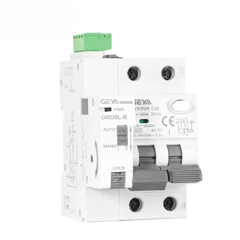 Type A RCBO Auto Recloser Leakage Circuit Breaker with Overcurrent Protection 40A 30mA RCD Electromagnetic Super Immunised