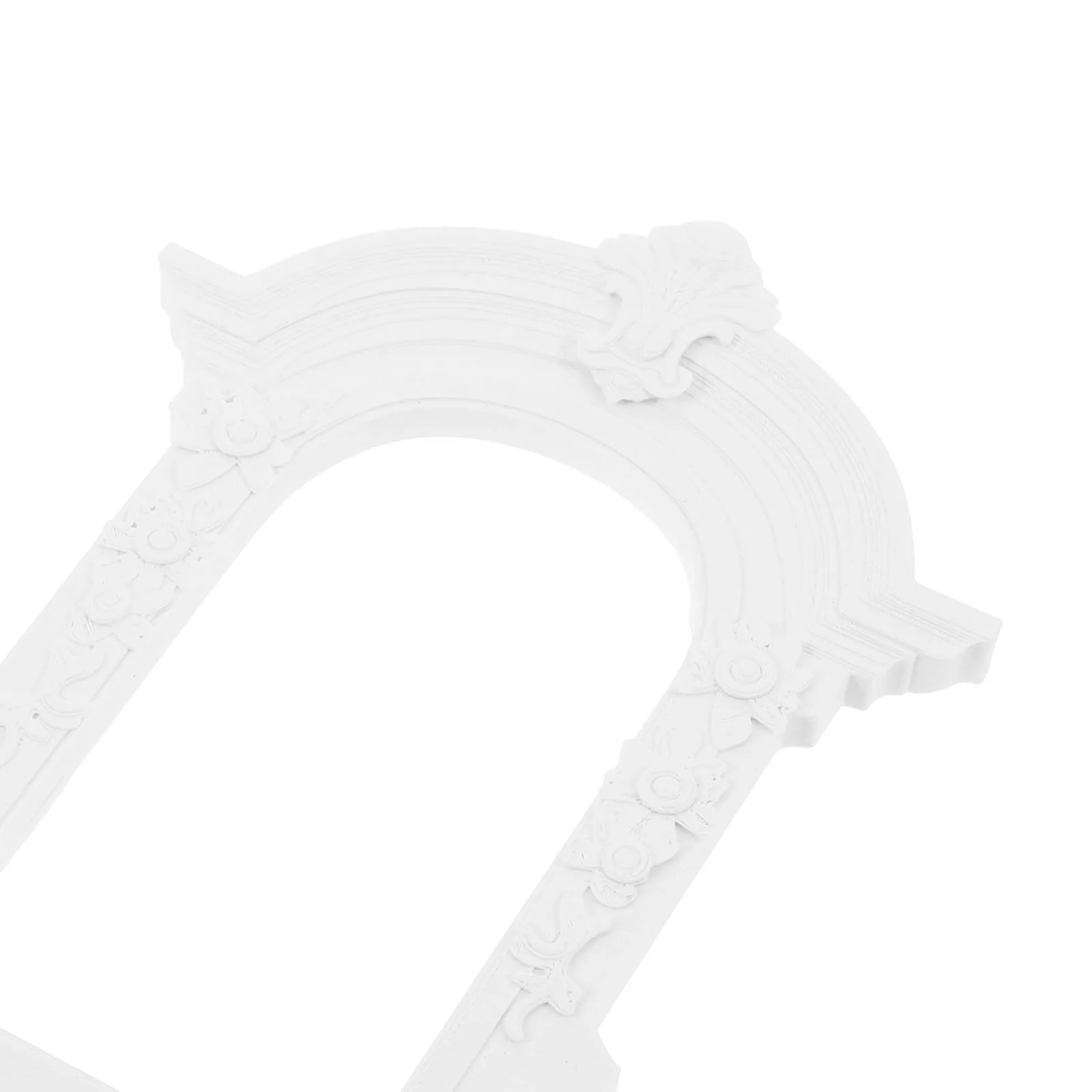 1개 미니어처 그리스 꽃 아치 문 DIY 우아한 웨딩 아치 인형집 웨딩 액세서리 작은 예식 장식 공예 키트 마이크로