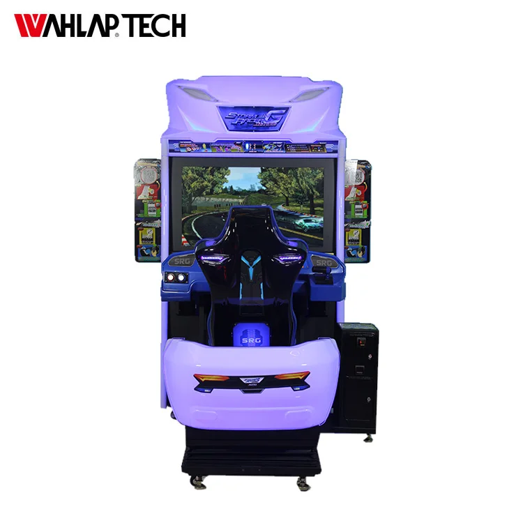 Luxury car racing simulator game machine