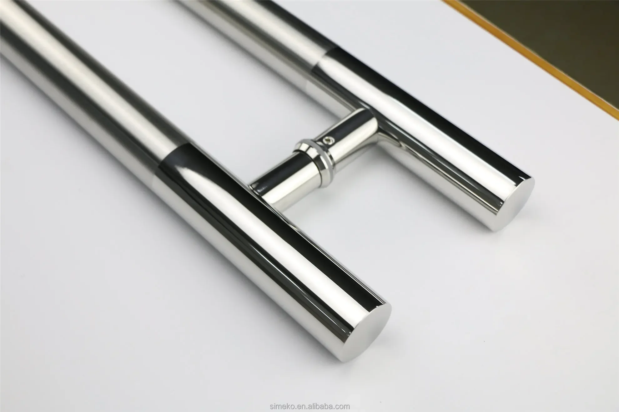 Manufacture Classic Modern Long Size 38*1200*900 mm Push Pull Entrance Stainless Steel Tempered  Glass Door Handle