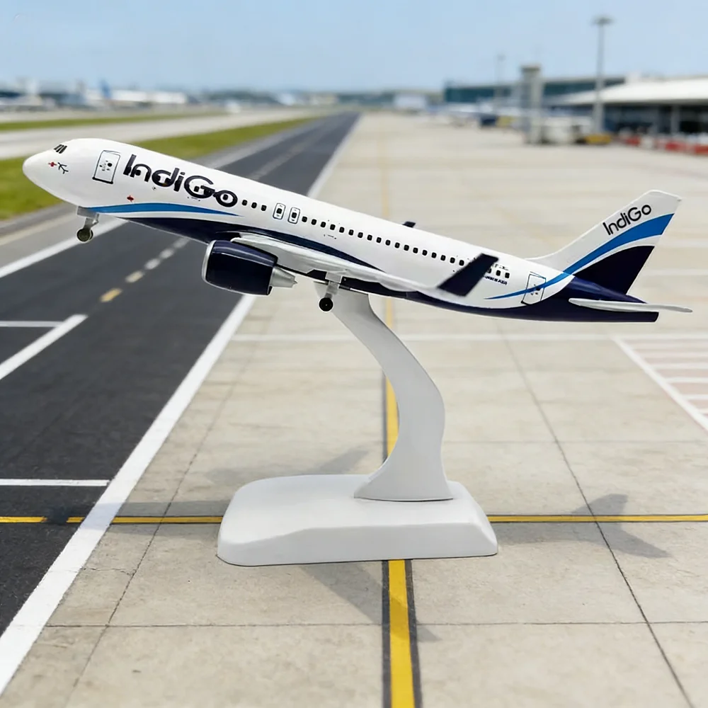 

1/300 Diecast Metal Airplane Model for India A320 Model Plane (7.3-inch L) for Aviation Enthusiasts Gifts, Display Decorations