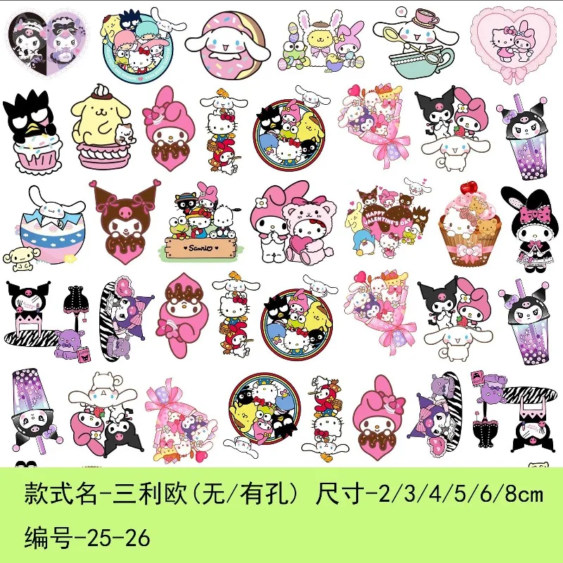 

Мультфильм аниме Sanrio милый Hello Kitty акриловая нашивка 1,5/2/4/6/8 см ручной работы DIY брелок наклейка на холодильник аксессуары материалы