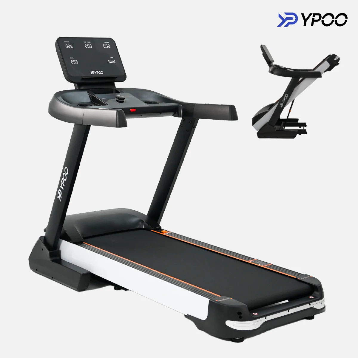 

New Design Treadmill Display Screen 1-18km/h Automatic Brake Safe Electric Running Machine