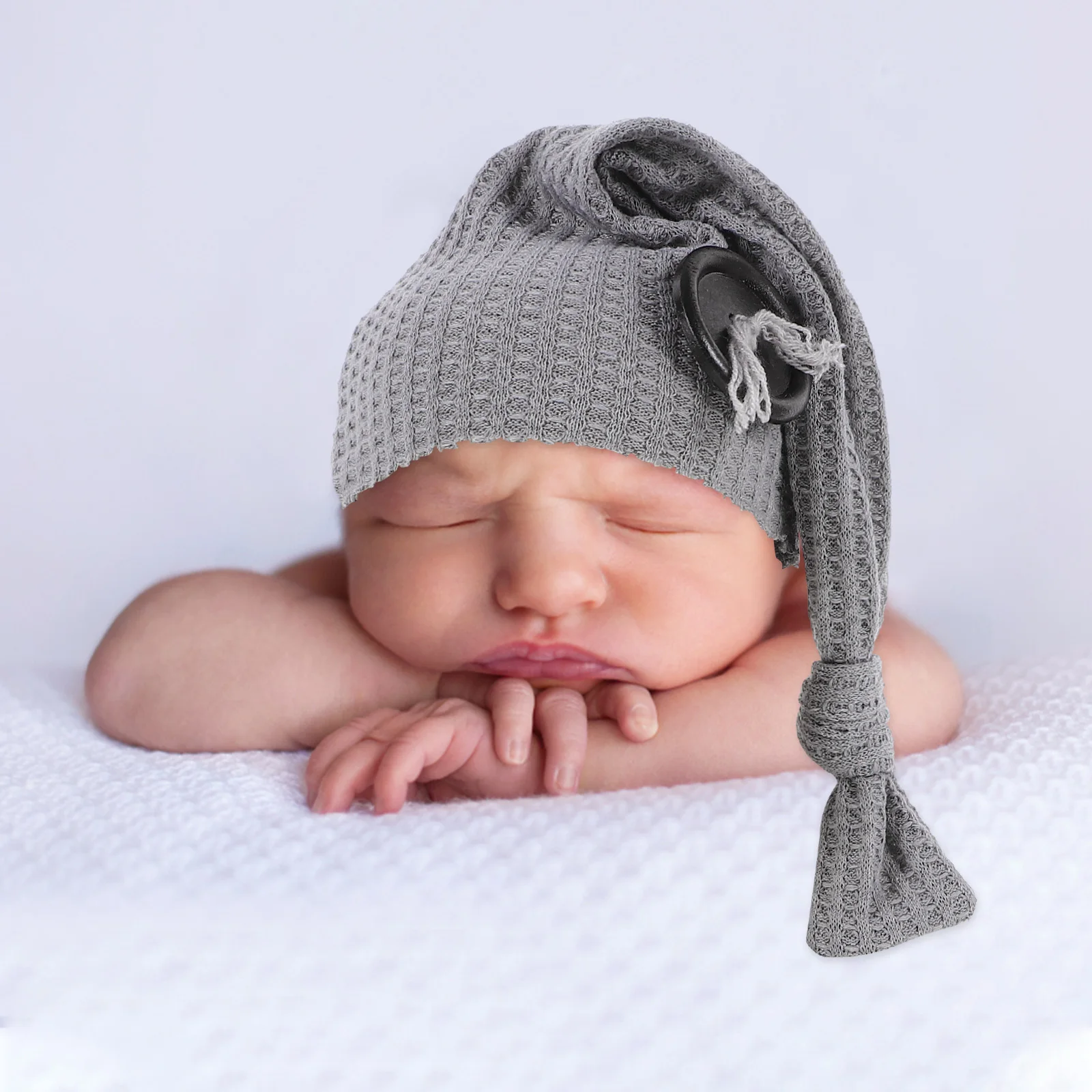 

1Set Newborn Hat Pants Knit Outfit Soft Breathable Baby Photo Clothes Newborn Boy Girl Photography Props Hospital Outfit