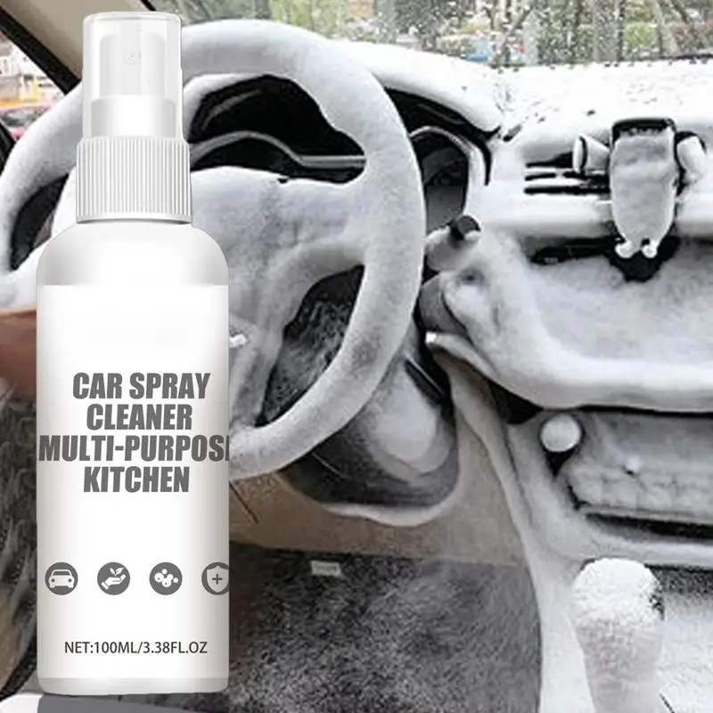 

Car Interior Cleaner 100ml Mild Liquid Cleaner Spray For Car Car Maintenance Supplies Cleaning Spray For Dashboards Pedals