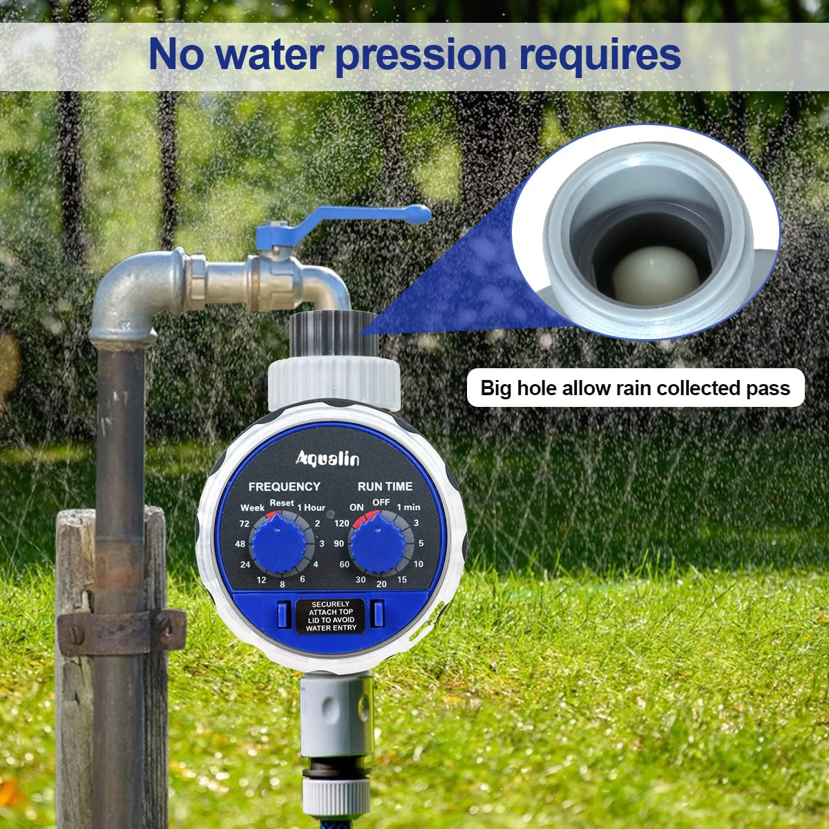 Garden Watering Timer Ball Valve /Solenoid Valve Irrigation Controller Home Garden Automatic Watering Electronic Valve