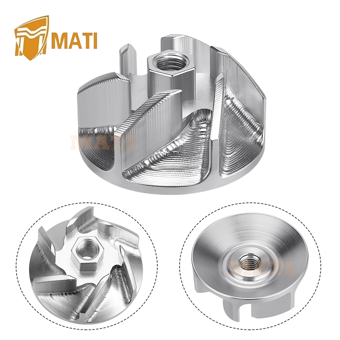 M MATI Water Pump Impeller Aluminum for Honda CR500R 1985-2001 OEM# 19215-KA5-690 Warranty 1 year