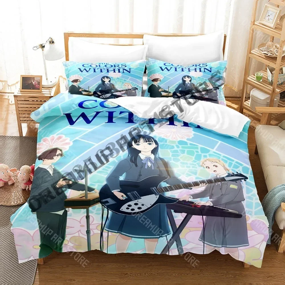 

Цвета с 3D-принтом в комплекте постельного белья Single Twin Full Queen King Size Комплект постельного белья для взрослых Наборы пододеяльников для спальни Игра Аниме Простыня