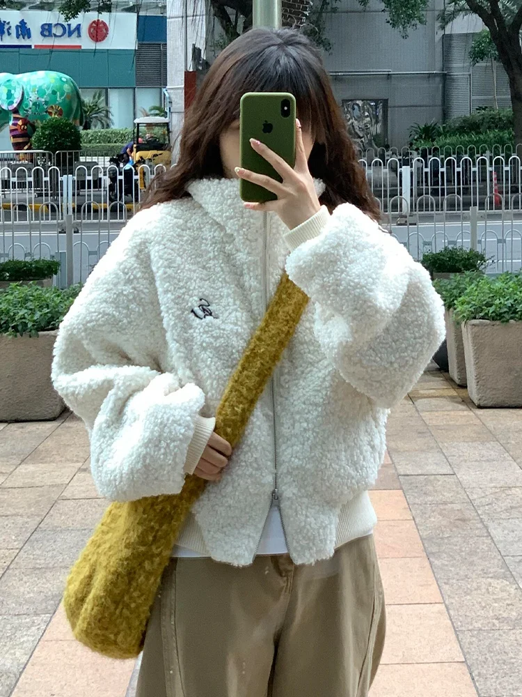 

Куртка из овечьей шерсти, кардиган для женщин, женский прозрачный прозрачный кристалл, полупрозрачный прозрачный диафрагменный прозрачный фильм тонкий GF