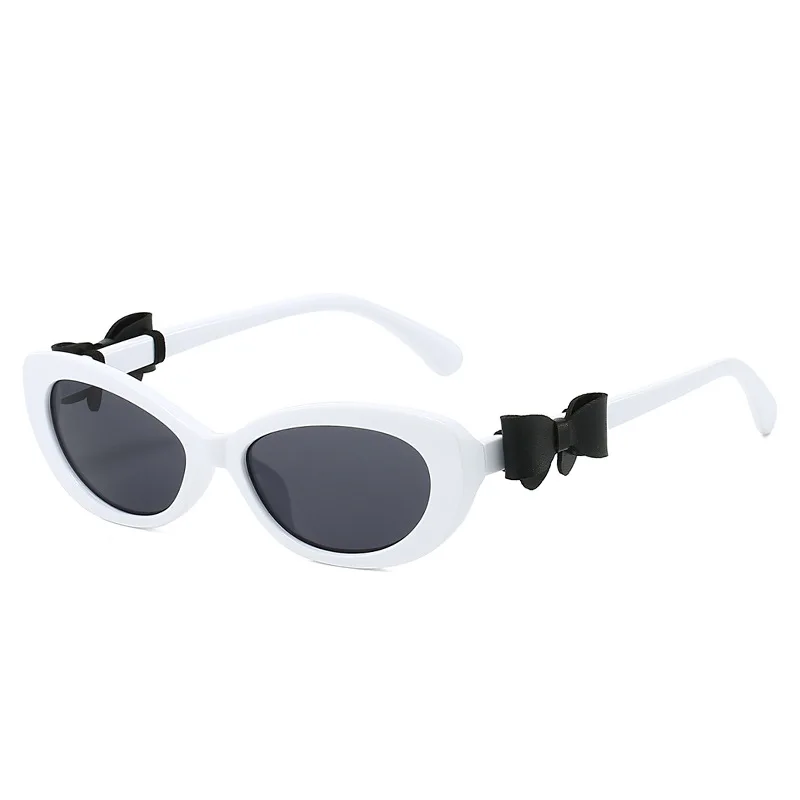 نظارات شمسية عصرية بإطار صغير على شكل عين القطة للنساء حماية من الأشعة فوق البنفسجية 400 بفيونكة أنيقة وتصميم أنيق للرجال نظارة شمسية lrest De Sol Mujer #5