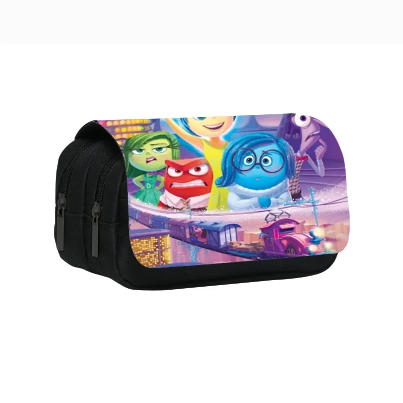 21 styles Inside Out 2 Joy Sadness Anger Pen Bag Boys Girls Pencil Case Student Storage Bag  Cartoon Pen Box Birthday Gift