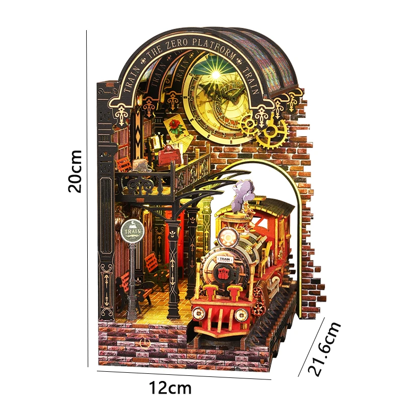 Wooden Miniatures Figurines Dollhouse 3D Puzzle Doll House Kit Assembly Model Building Room With Furniture For Christmas Gifts