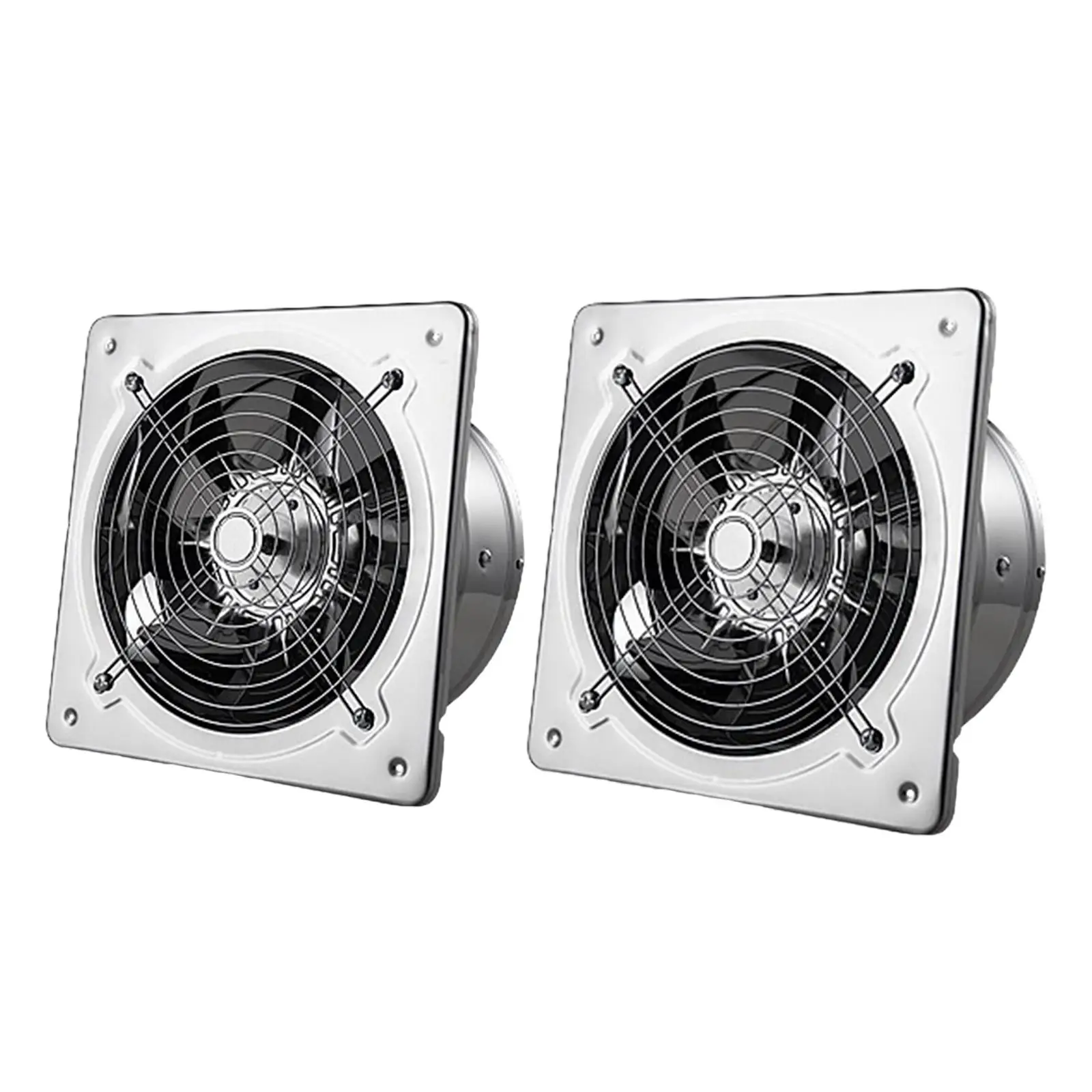 พัดลมท่อ40W สำหรับห้องน้ำสำนักงานหน้าต่างห้องน้ำห้องซักรีดเครื่องเป่าลมโลหะทรงสี่เหลี่ยมสำหรับติดผนัง