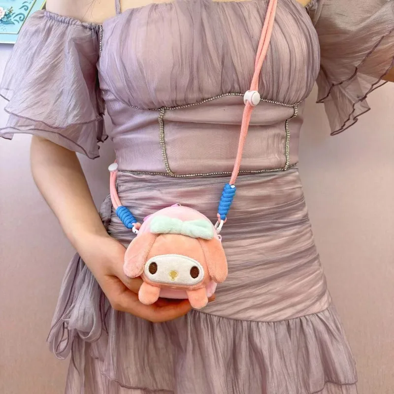 

Sanrio My Melody PomPomPurin Anime Kawaii Backpack Wallet Cute Cartoon Creative Mobile Phone Strap Gifts Toys for Kids